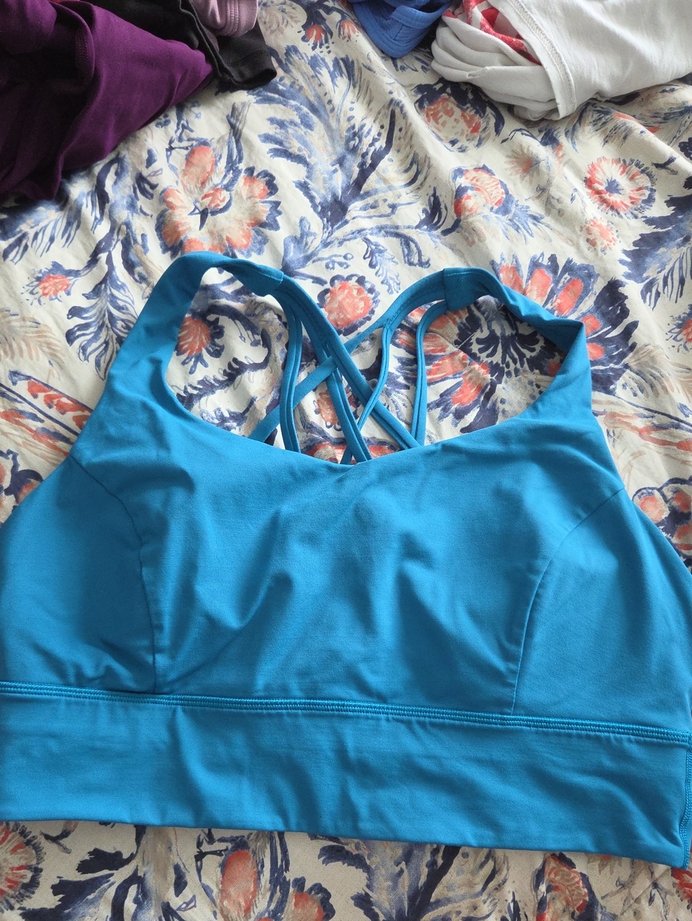Lululemon Free To Be Serene Long Line Bra 12 Energy Align